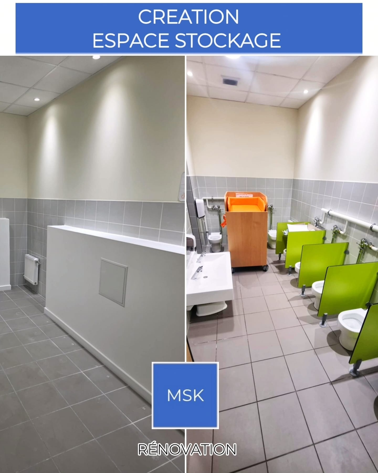Création espace stockage - MSK Rénovation
