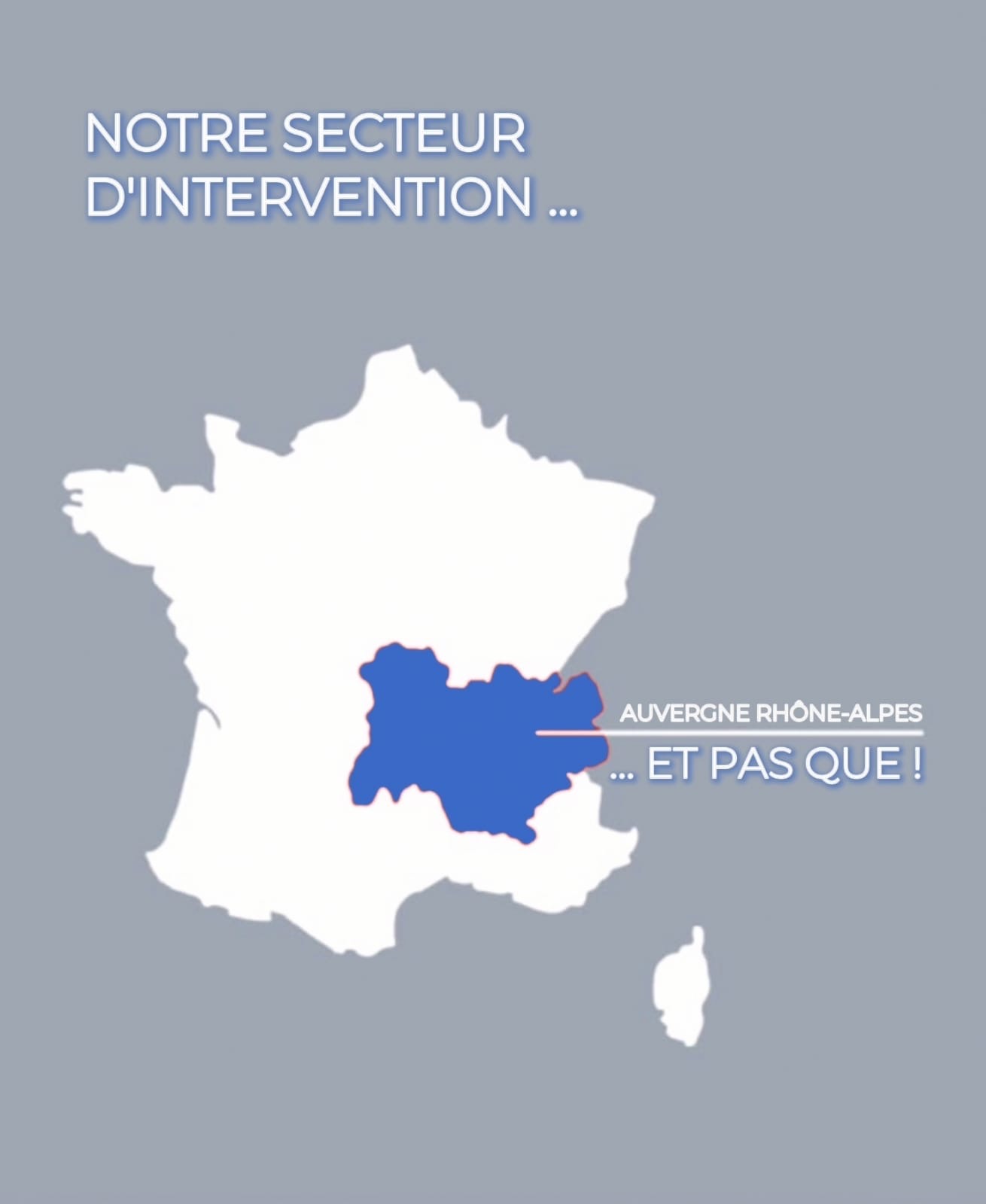 Carte de la France - Secteur d’intervention MSK Rénovation